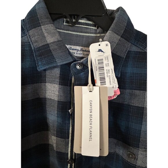 Tommy Bahama Mens Canyon Beach Plaid Flannel Shirt Size S - Picture 5 of 8